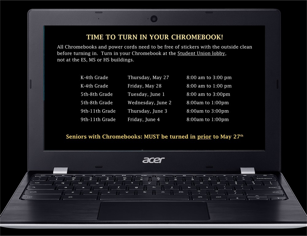 Chromebook Return Information | ELEMENTARY SCHOOL