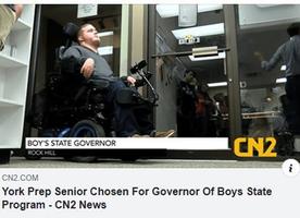 York Prep Senior Chosen For Governor Of Boys State Program
