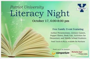 Patriot U: Literacy Night- October 17th
