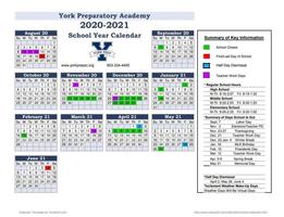 2020 Revised School Calendar