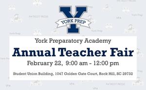 York Prep Annual Teacher Fair- Register Today!