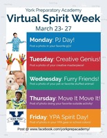 York Prep Virtual Spirit Week March 23-27